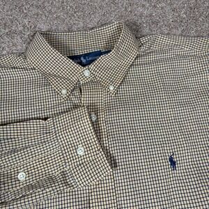 Ralph Lauren Blake XXL Button Down Shirt Long Sleeve‎ Gingham Plaid Menswear